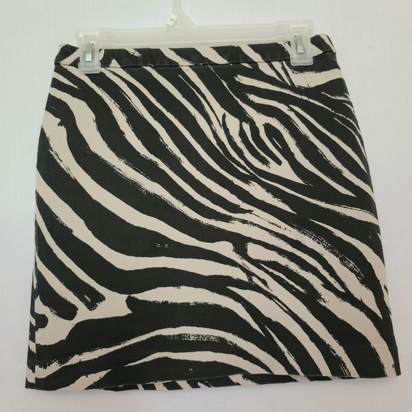 zebra skirt h&m